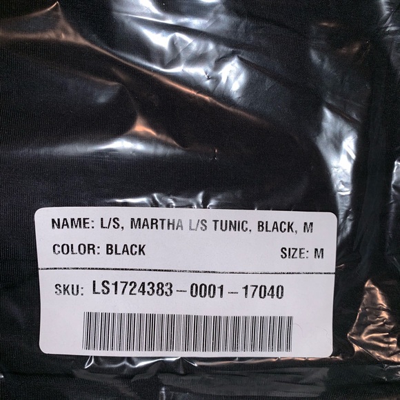 Martha Tunic Fabletics Black Medium 6-8 - Picture 4 of 6